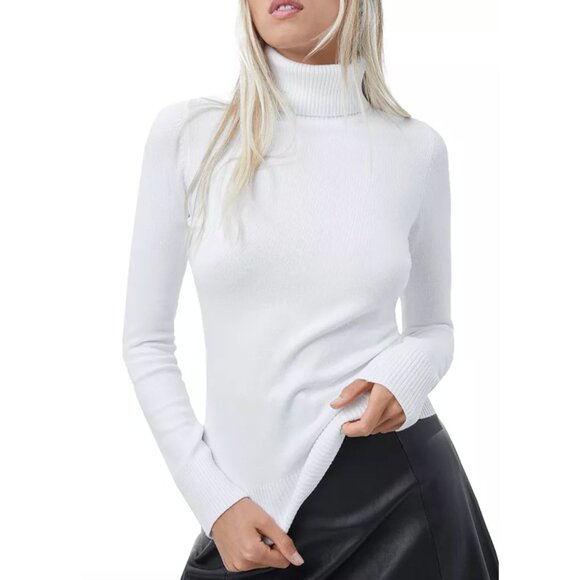 NWT FRENCH CONNECTION Babysoft Turtleneck Pullover Sweater - Picture 5 of 13